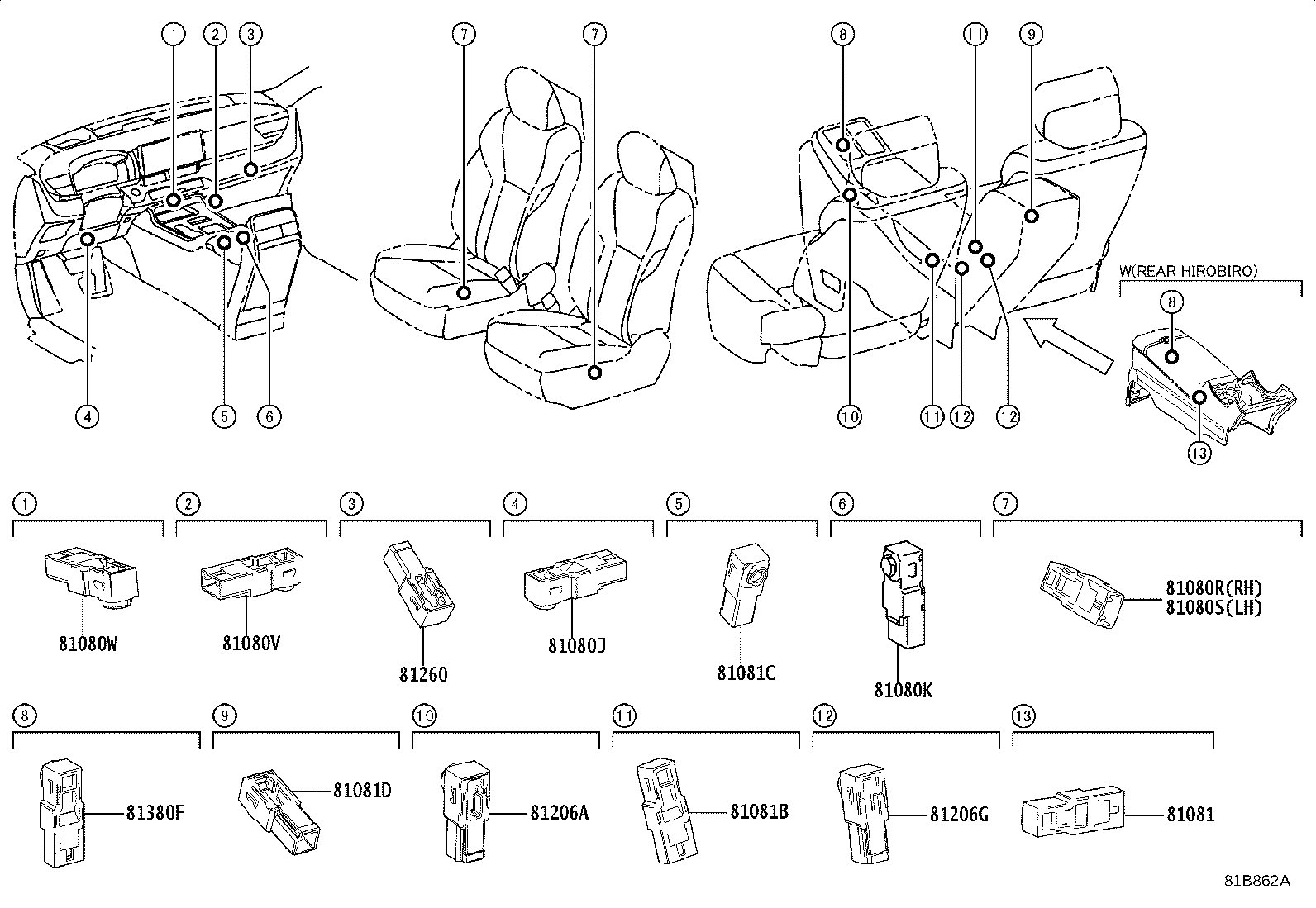 81380-40090 LAMP ASSY, STEP product image