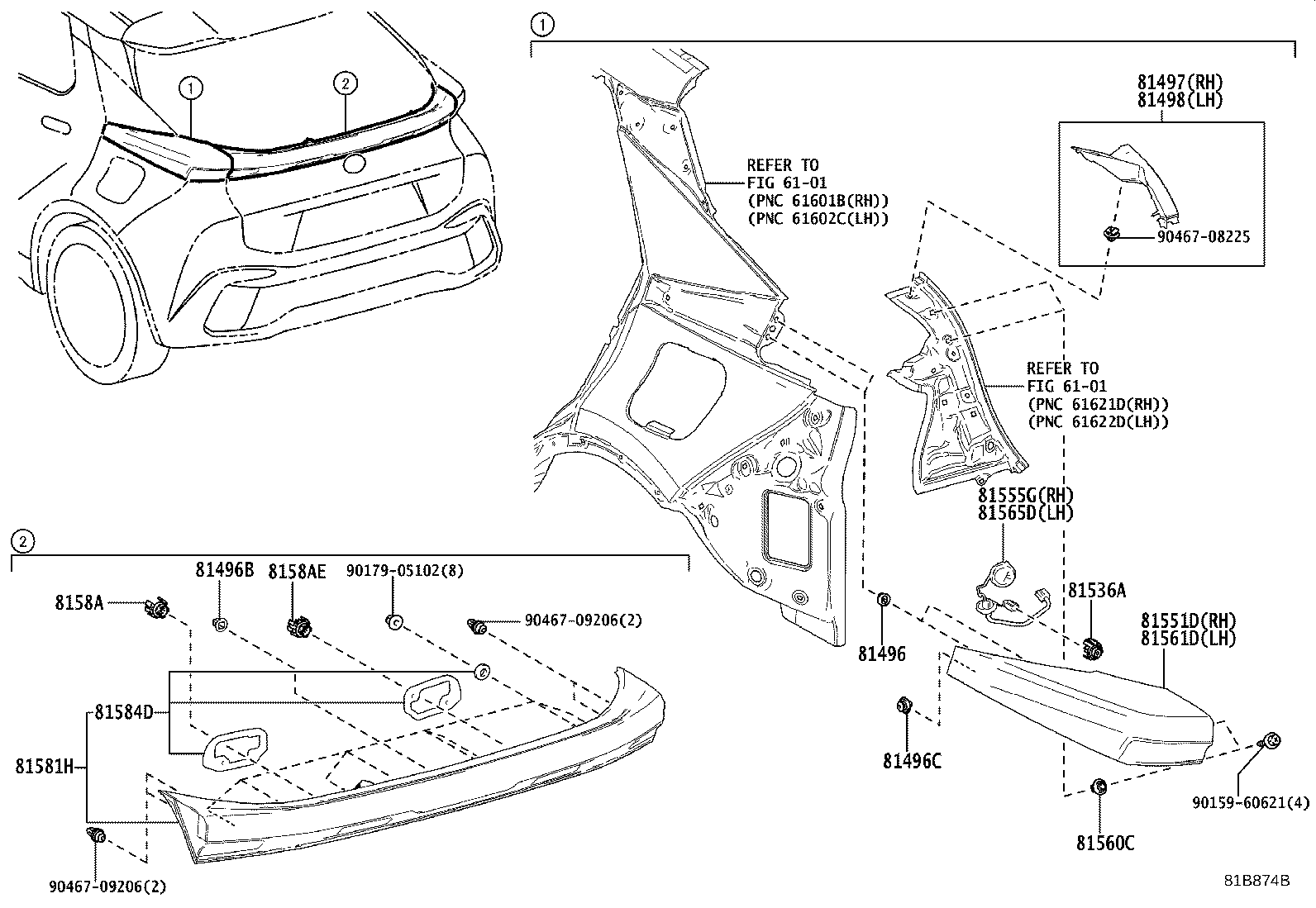 81555-F4200 CORD, REAR COMBINATION LAMP, RH product image