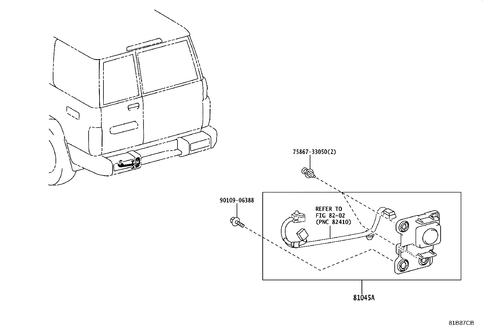 81026-WY010 LAMP SET, REAR FOG product image