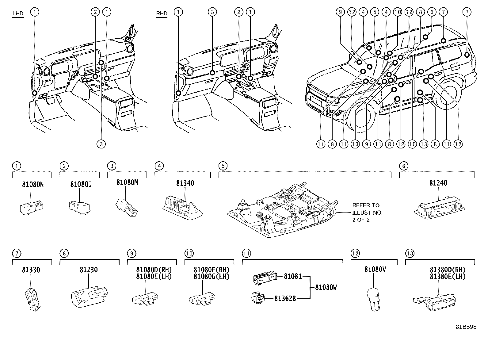 81208-60650 LAMP ASSY, MAP product image