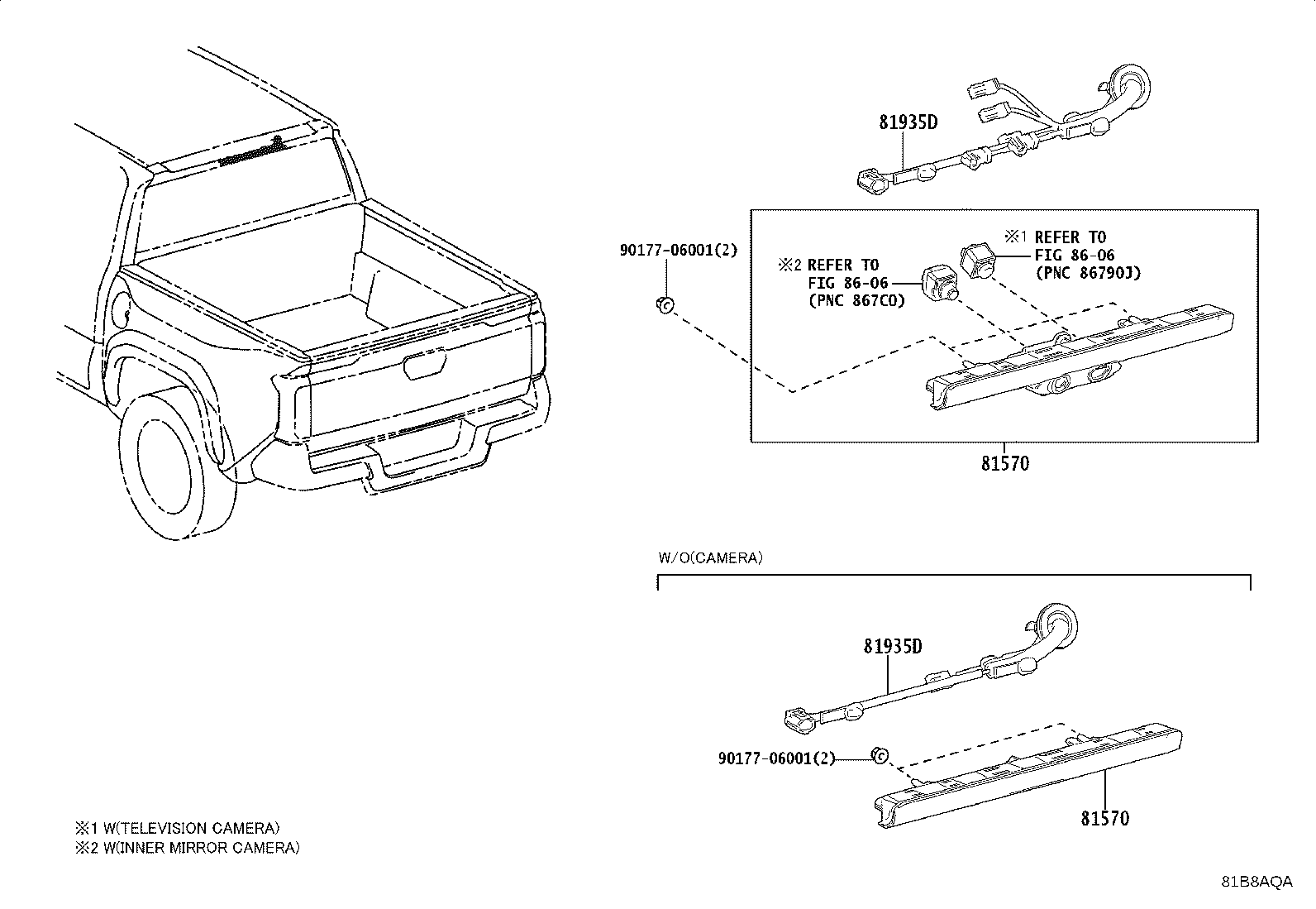 Toyota 81006-AK030 LAMP ASSY, CENTER STOP