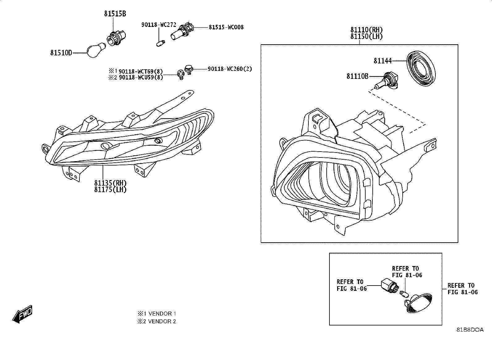 81110-WC021 HEADLAMP ASSY, RH product image