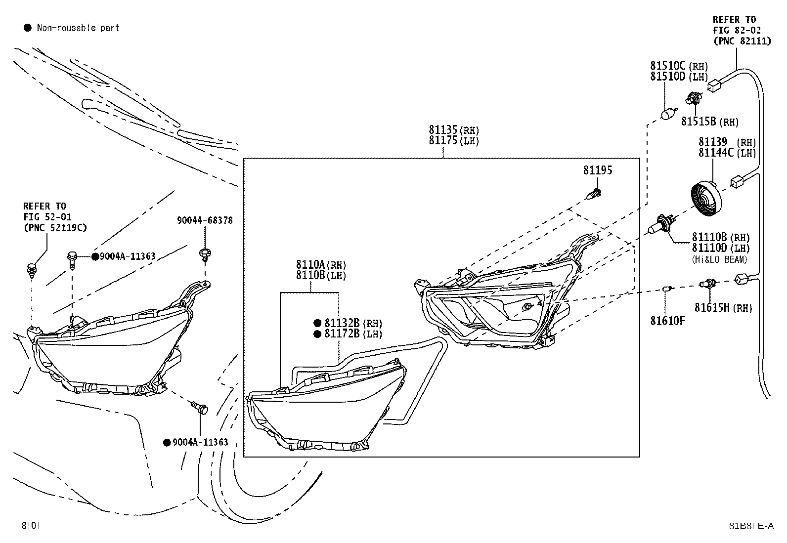 81195-B2020 SCREW, HEADLAMP product image