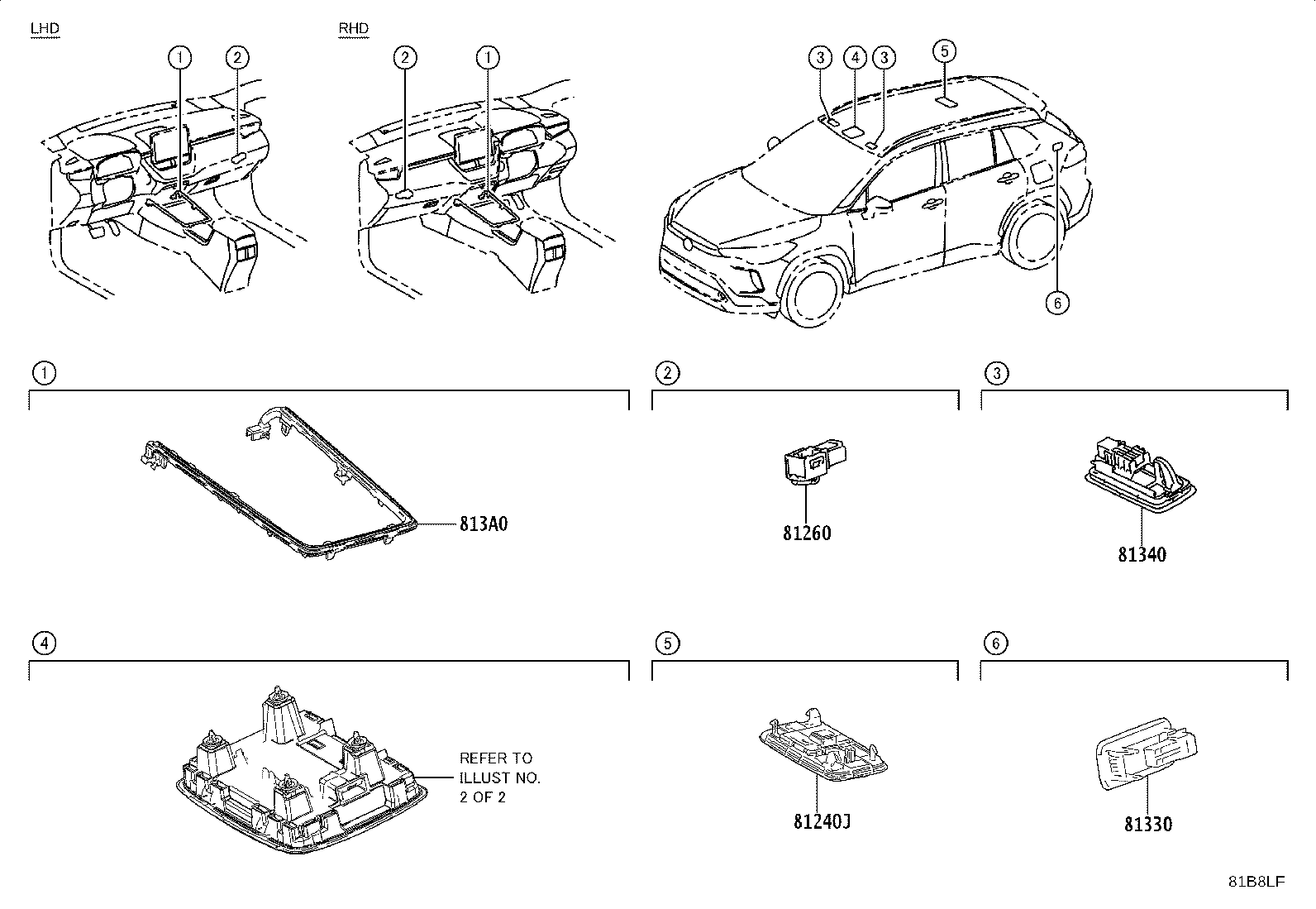 813A0-16010 LAMP ASSY, INSTRUMENT PANEL product image