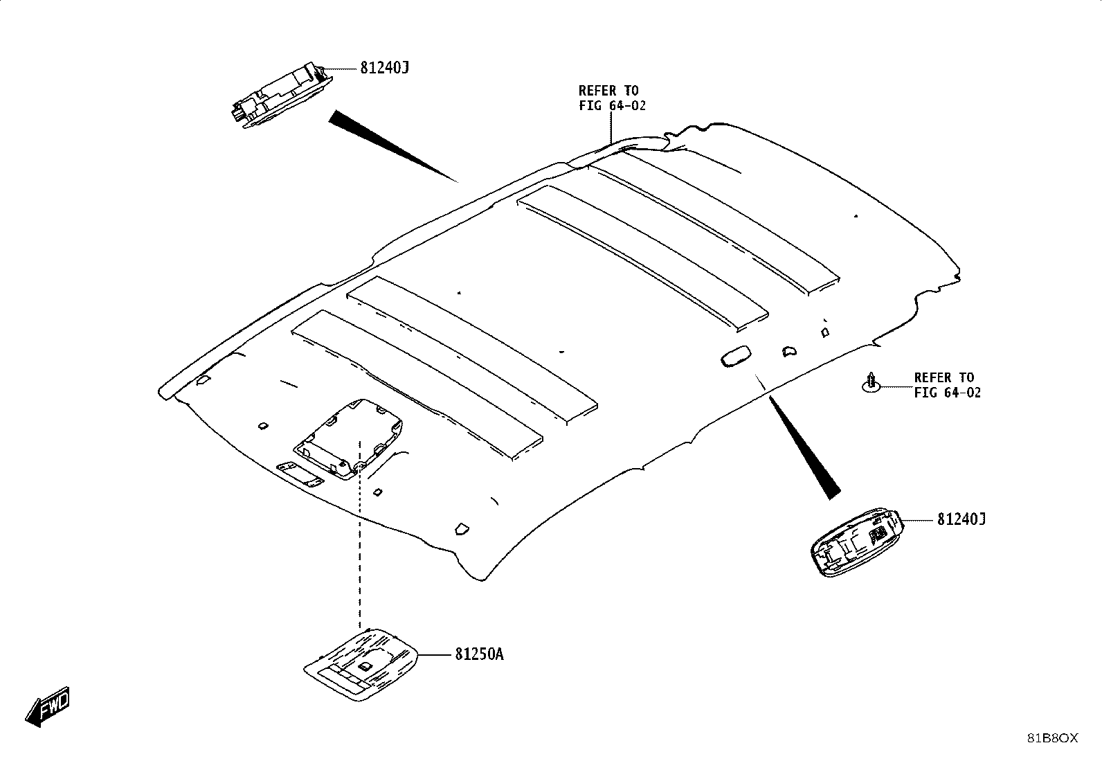 81240-WC005 LAMP ASSY, ROOM, NO.1 product image