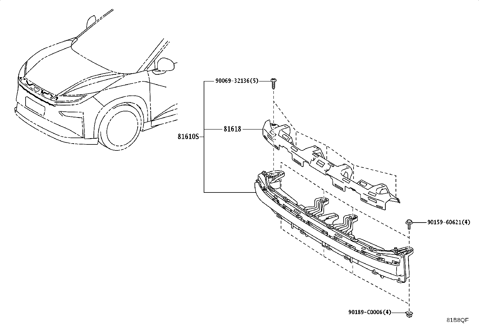 81610-YL040 Toyota Reference Part product image