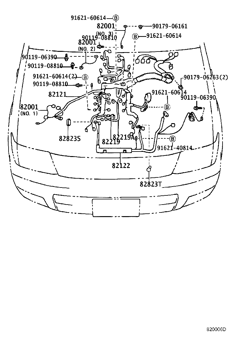 82817-35630 PROTECTOR, WIRING HARNESS, NO.1 product image