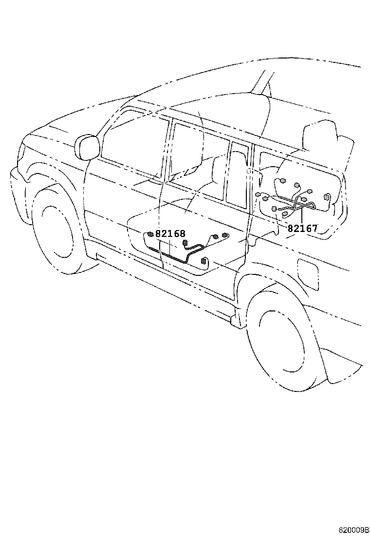82166-60010 WIRE, CONSOLE BOX product image