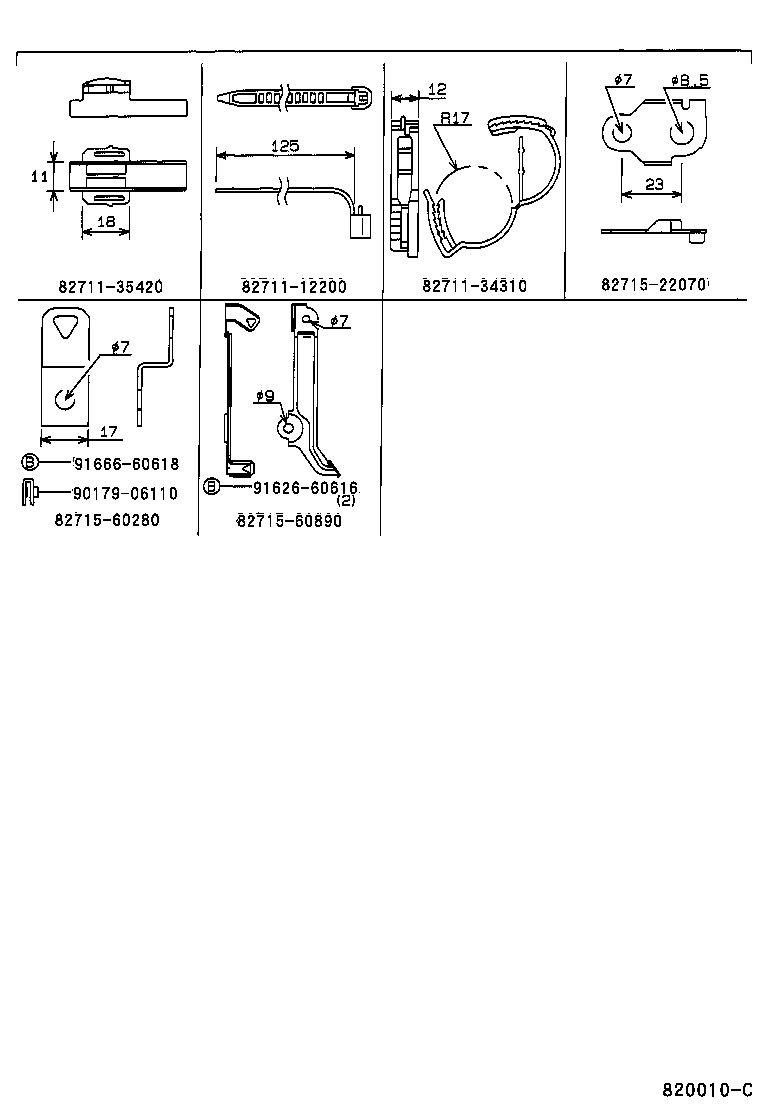 82166-60010 WIRE, CONSOLE BOX product image