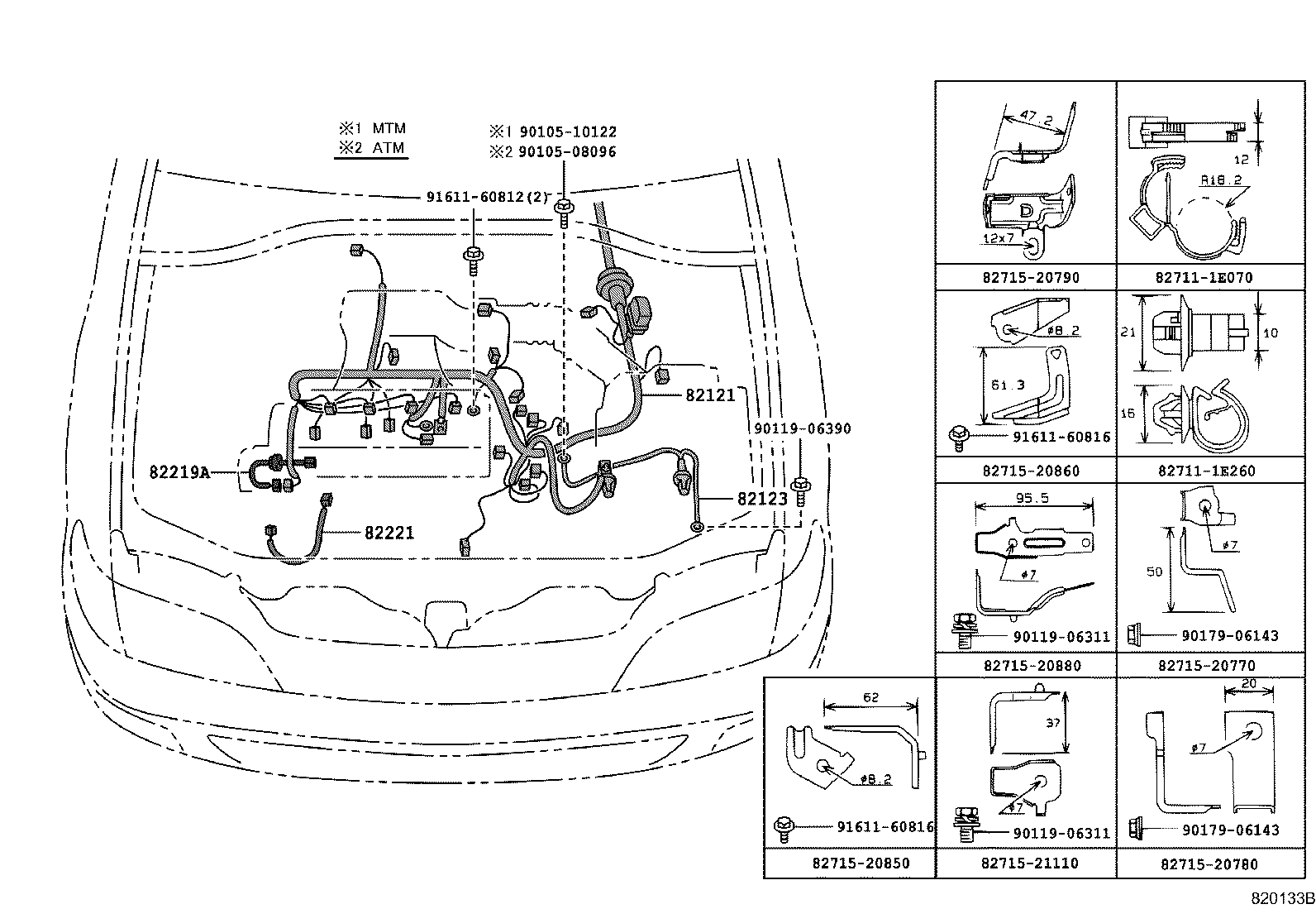 82151-2G402 WIRE, FRONT DOOR, RH product image