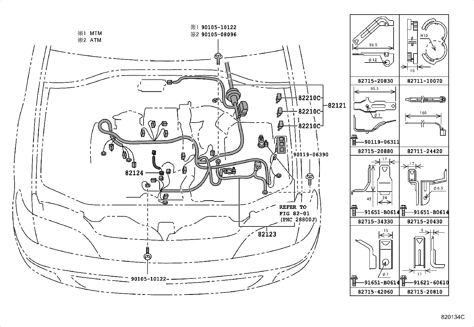 82151-2G402 WIRE, FRONT DOOR, RH product image