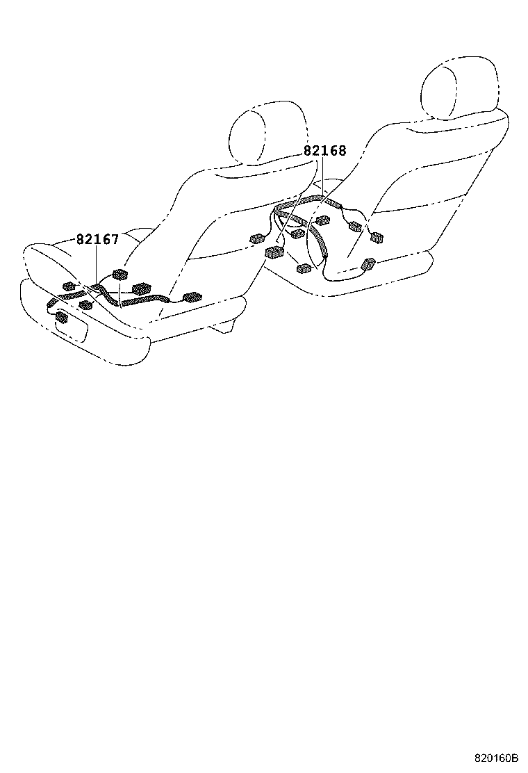 82142-33030 WIRE, INSTRUMENT PANEL, NO.2 product image