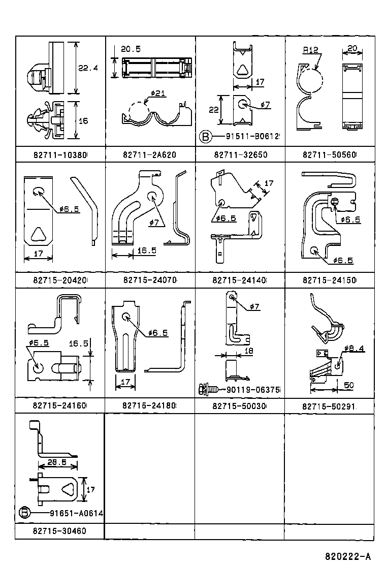 82046-24020 WIRE SUB-ASSY, BODY GROUND, NO.1 product image