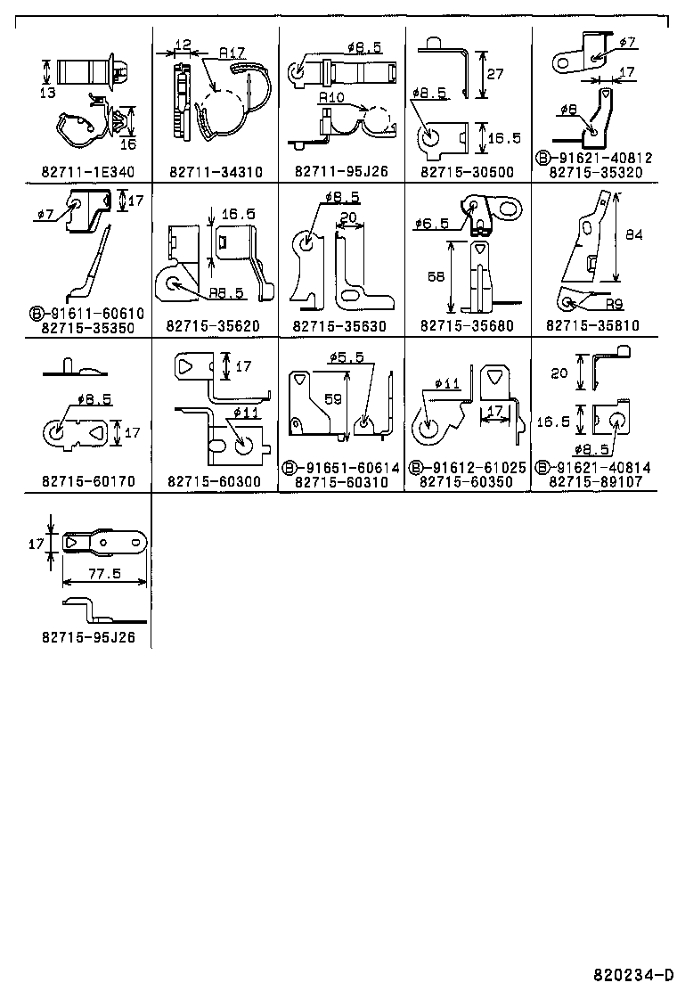 82124-60050 WIRE, ENGINE, NO.4 product image