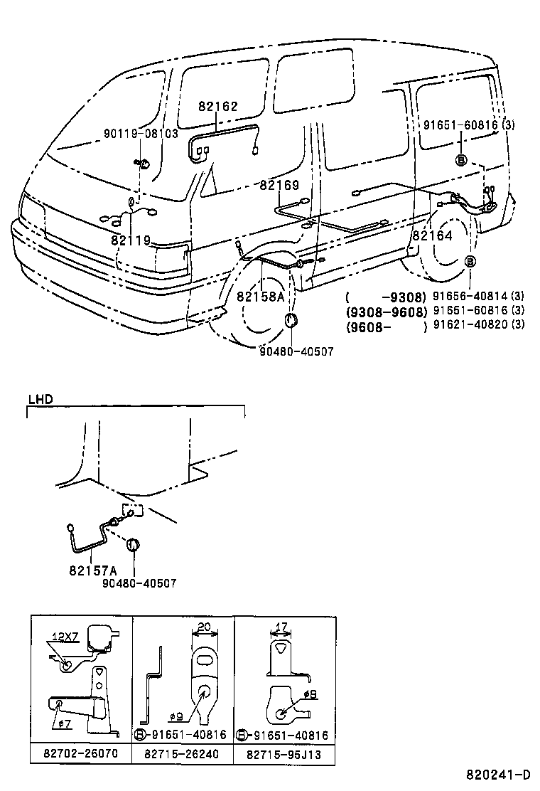 82151-26170 WIRE, FRONT DOOR, RH product image