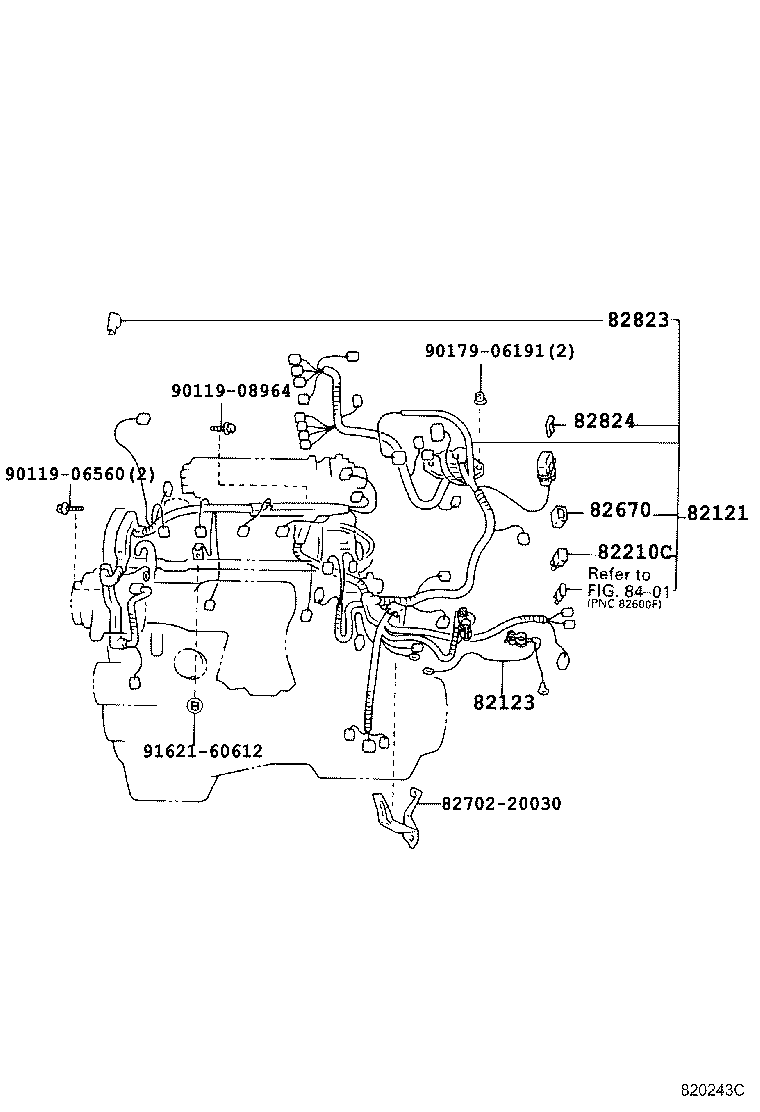 82151-2G230 WIRE, FRONT DOOR, RH product image