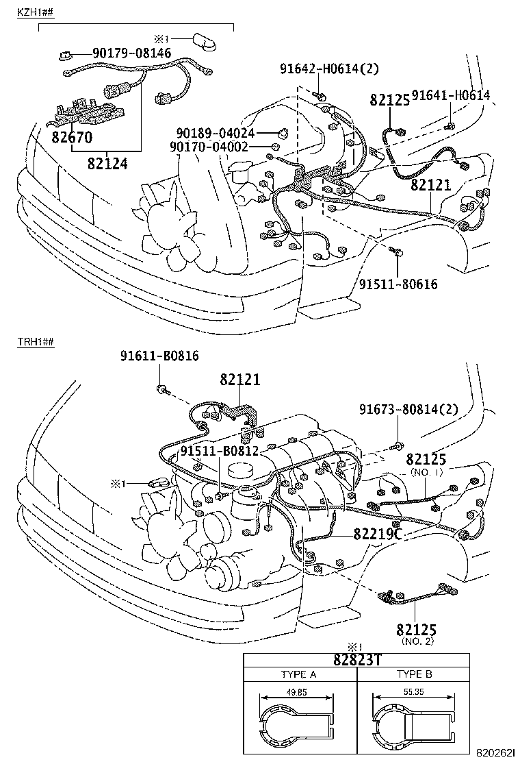 82020-26032 HARNESS ASSY, WIRING COWL TO HEADLAMP product image