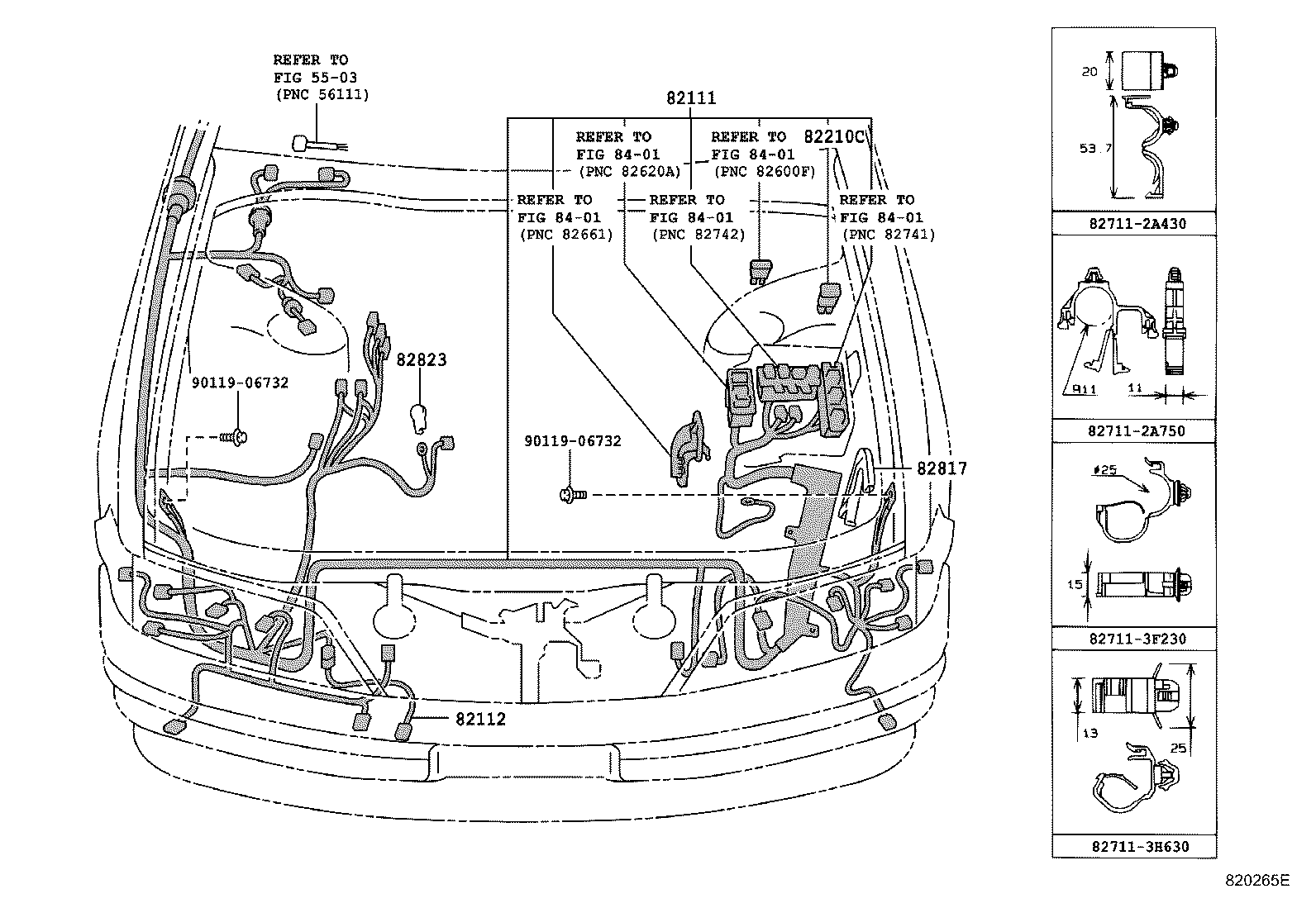 82817-3K160 PROTECTOR, WIRING HARNESS, NO.2 product image