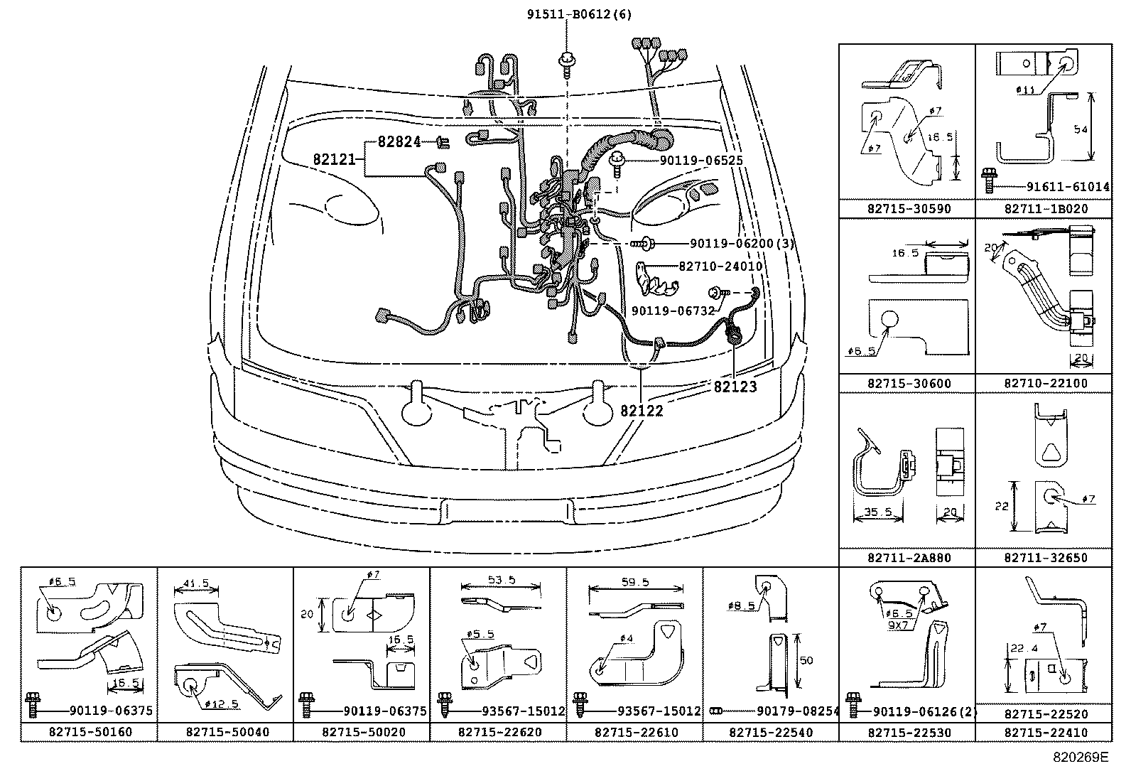 82817-3K160 PROTECTOR, WIRING HARNESS, NO.2 product image