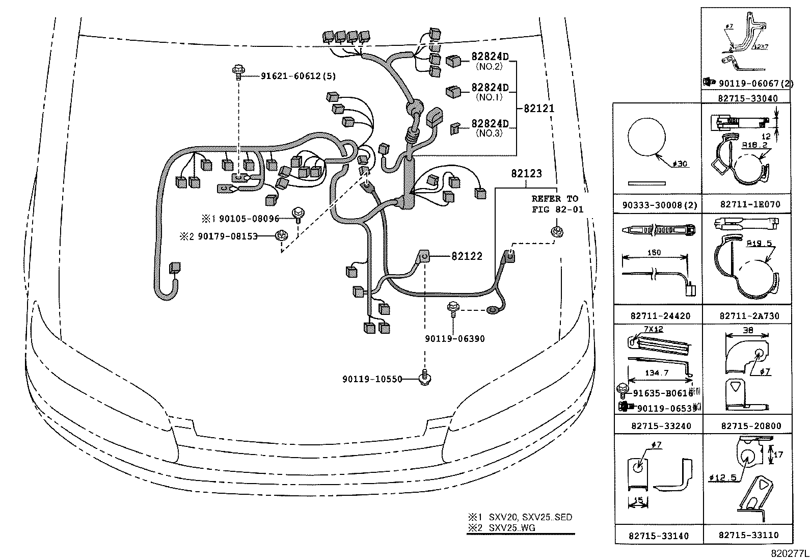 82151-33691 WIRE, FRONT DOOR, RH product image