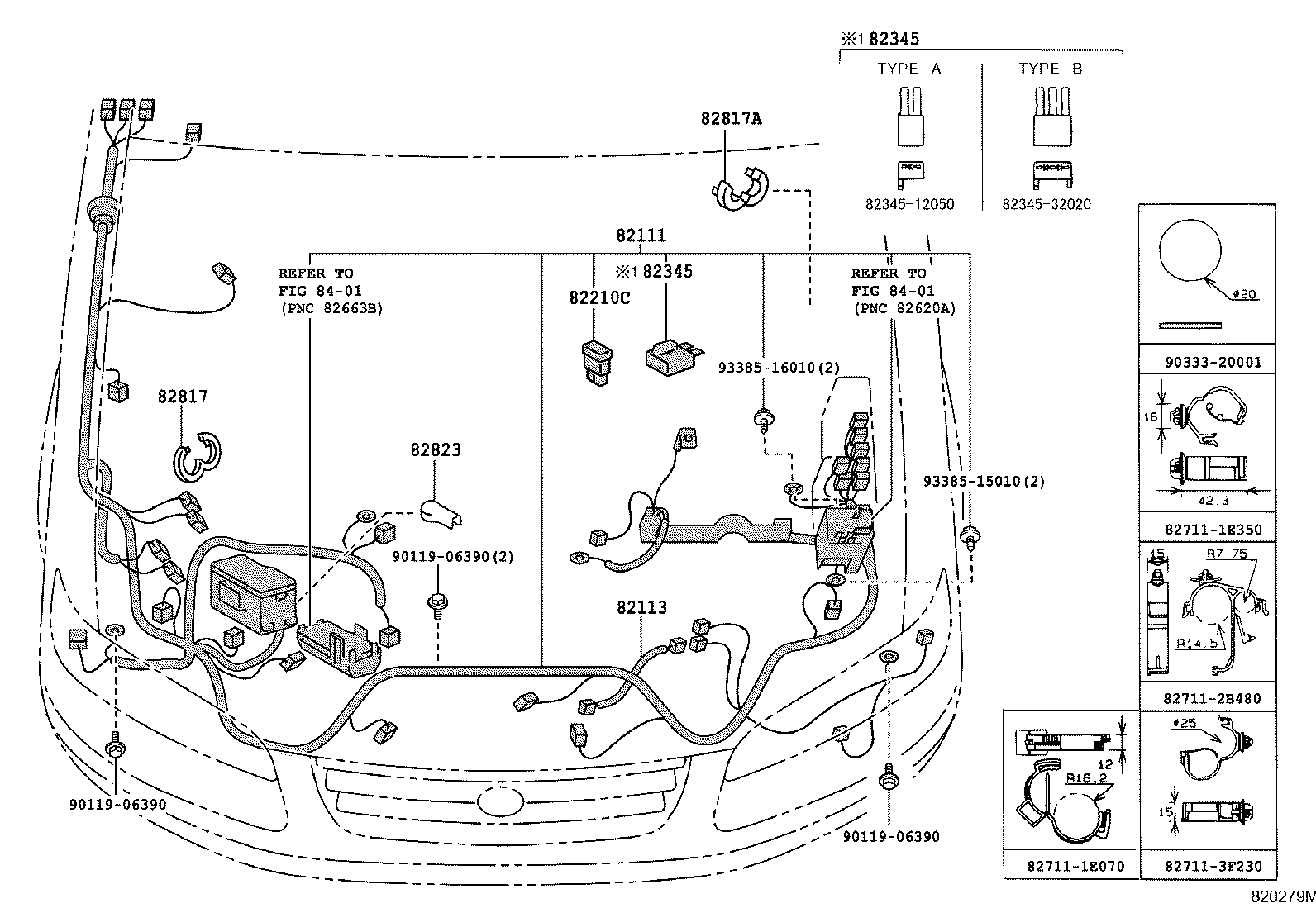 82151-33691 WIRE, FRONT DOOR, RH product image