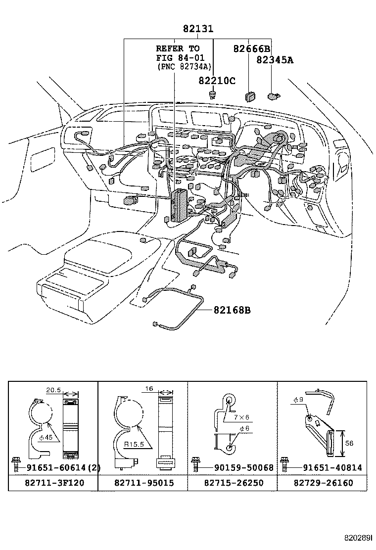 82020-26032 HARNESS ASSY, WIRING COWL TO HEADLAMP product image