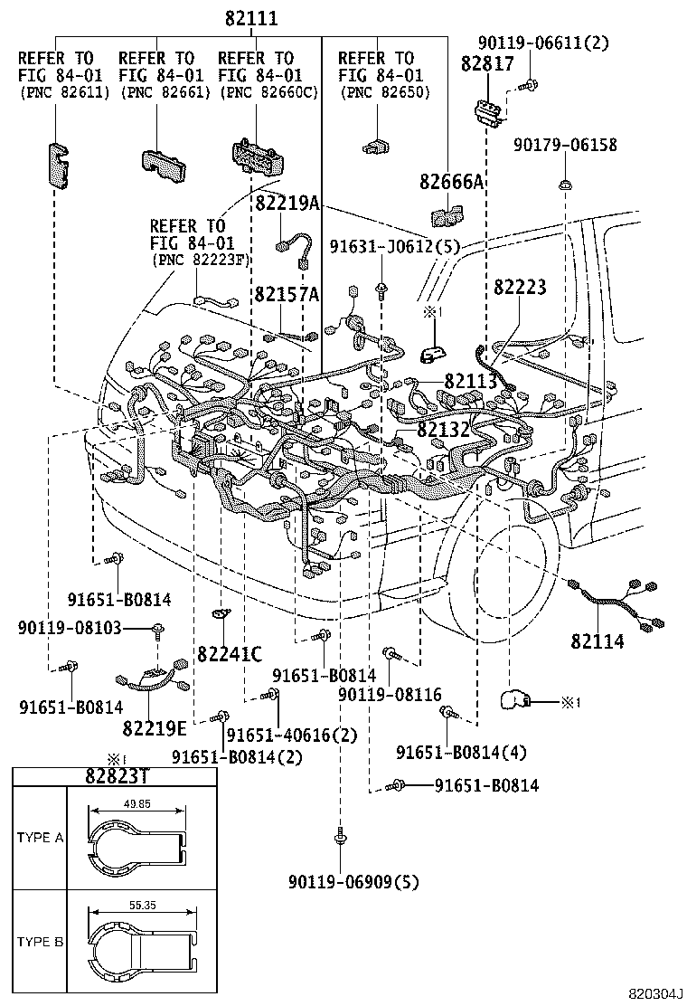 82020-26032 HARNESS ASSY, WIRING COWL TO HEADLAMP product image