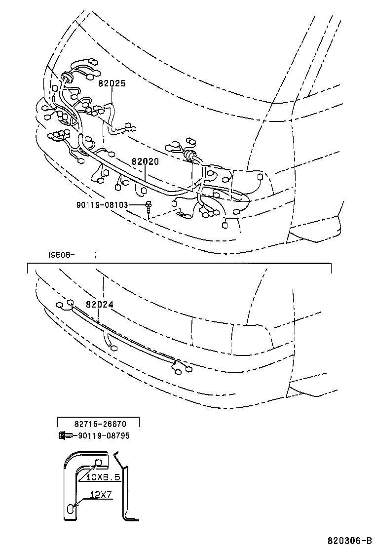 82151-26170 WIRE, FRONT DOOR, RH product image