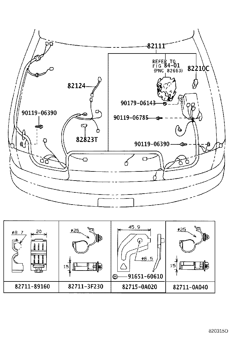 82121-0A080 WIRE, ENGINE product image