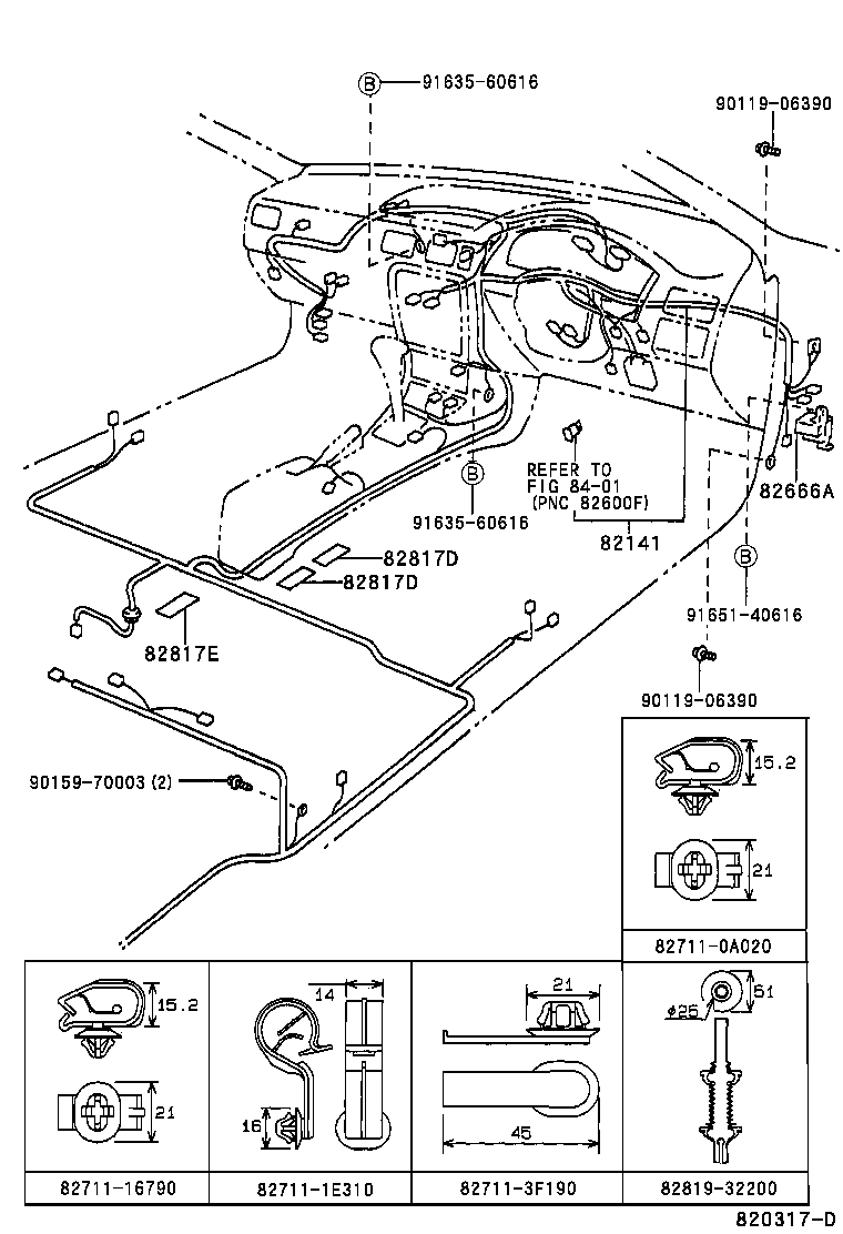 82121-0A080 WIRE, ENGINE product image