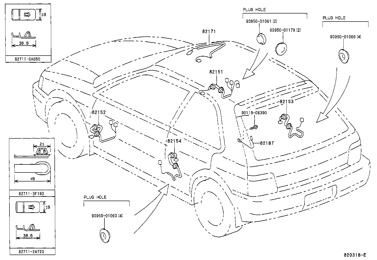 82121-0A080 WIRE, ENGINE product image