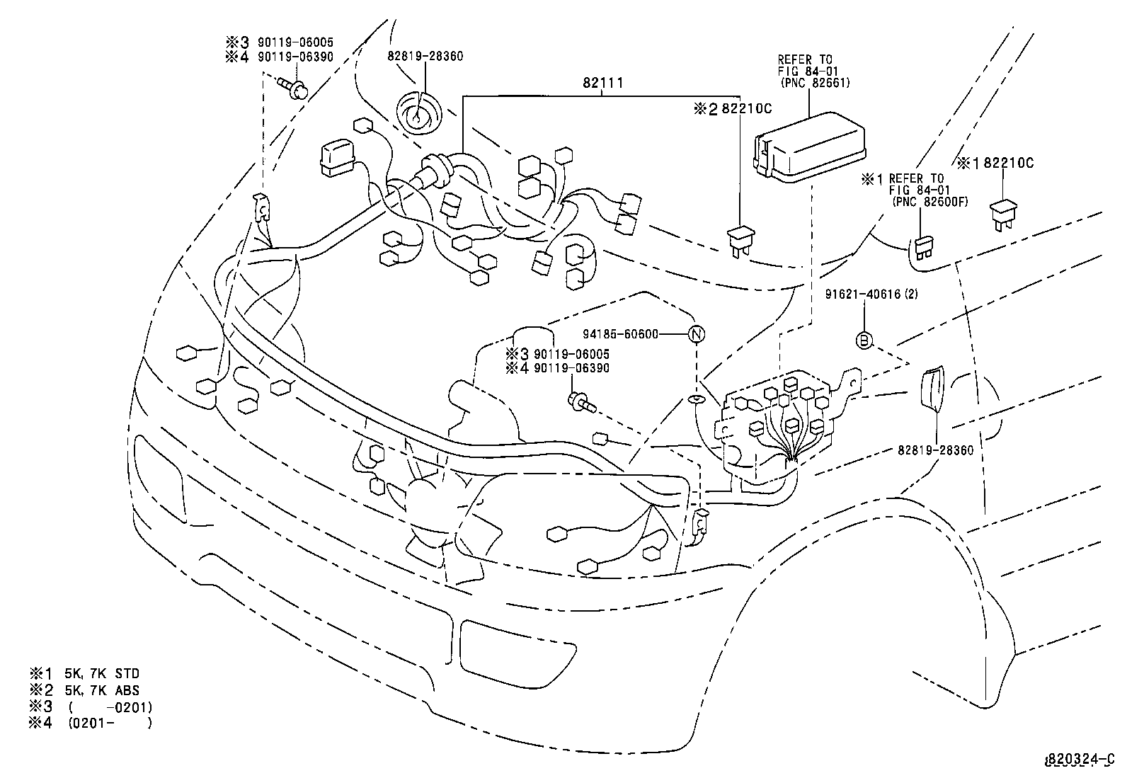 82817-28880 PROTECTOR, WIRING HARNESS, NO.2 product image