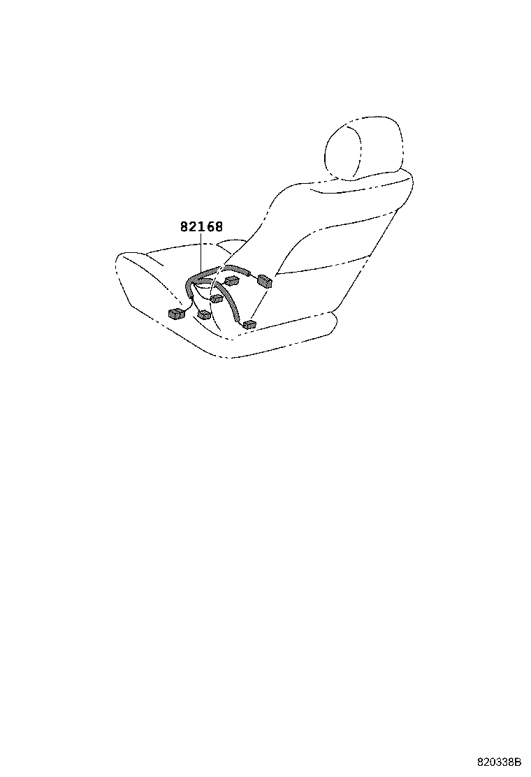 82151-33691 WIRE, FRONT DOOR, RH product image