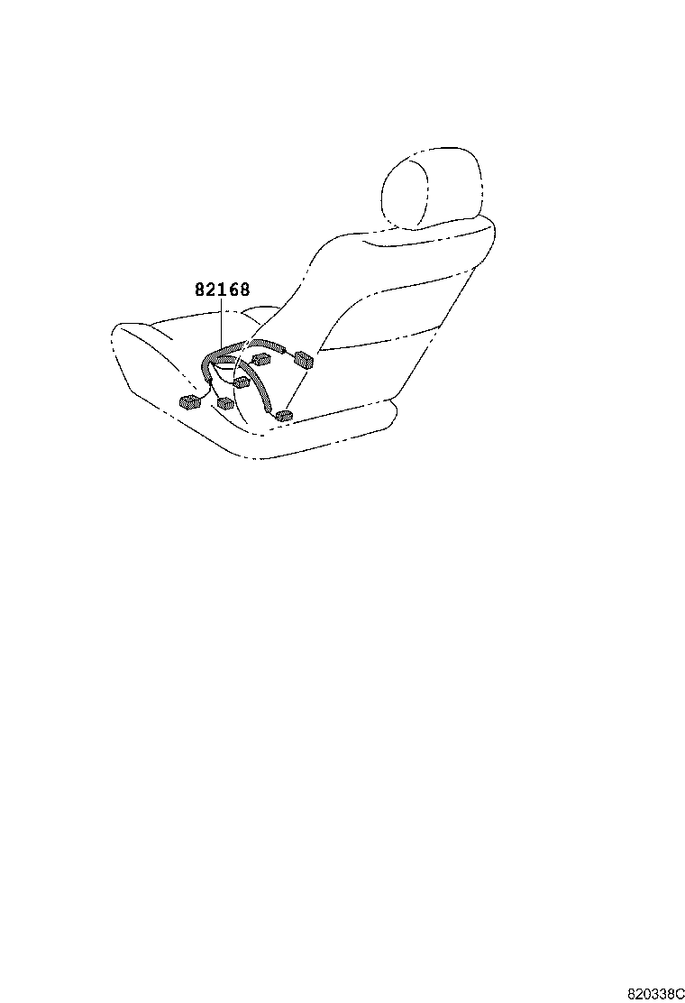 82151-33711 WIRE, FRONT DOOR, RH product image