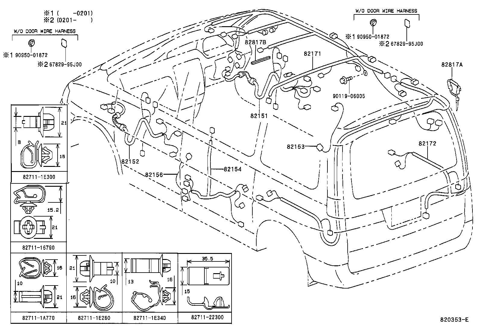 82817-28880 PROTECTOR, WIRING HARNESS, NO.2 product image