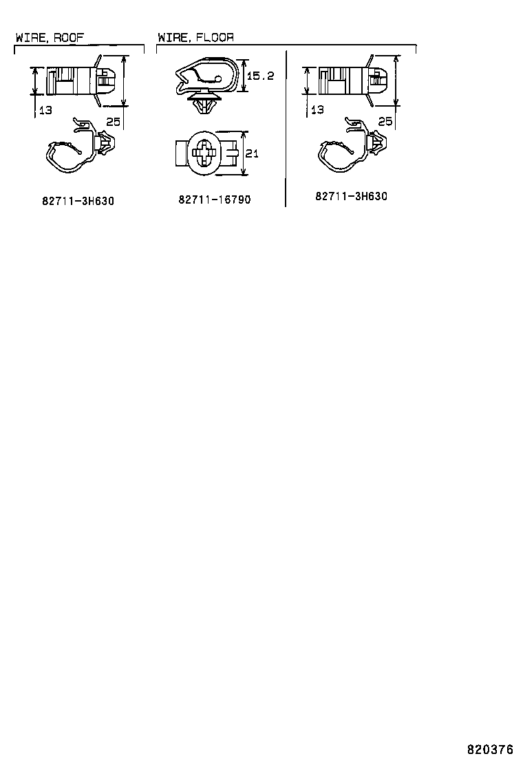 82151-16530 WIRE, FRONT DOOR, RH product image