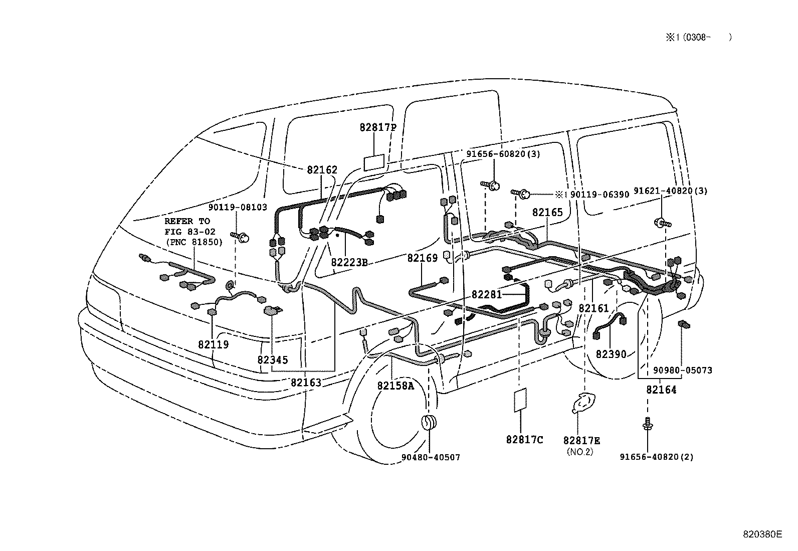 82020-26032 HARNESS ASSY, WIRING COWL TO HEADLAMP product image