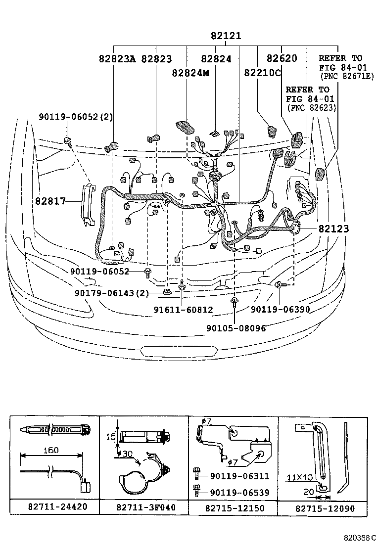 82121-13451 WIRE, ENGINE product image