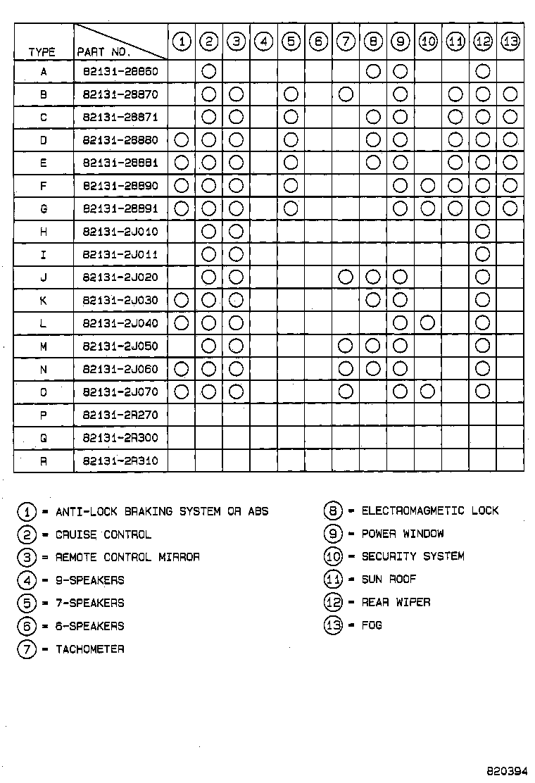 82151-28342 WIRE, FRONT DOOR, RH product image