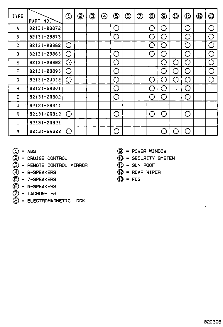 82151-28342 WIRE, FRONT DOOR, RH product image