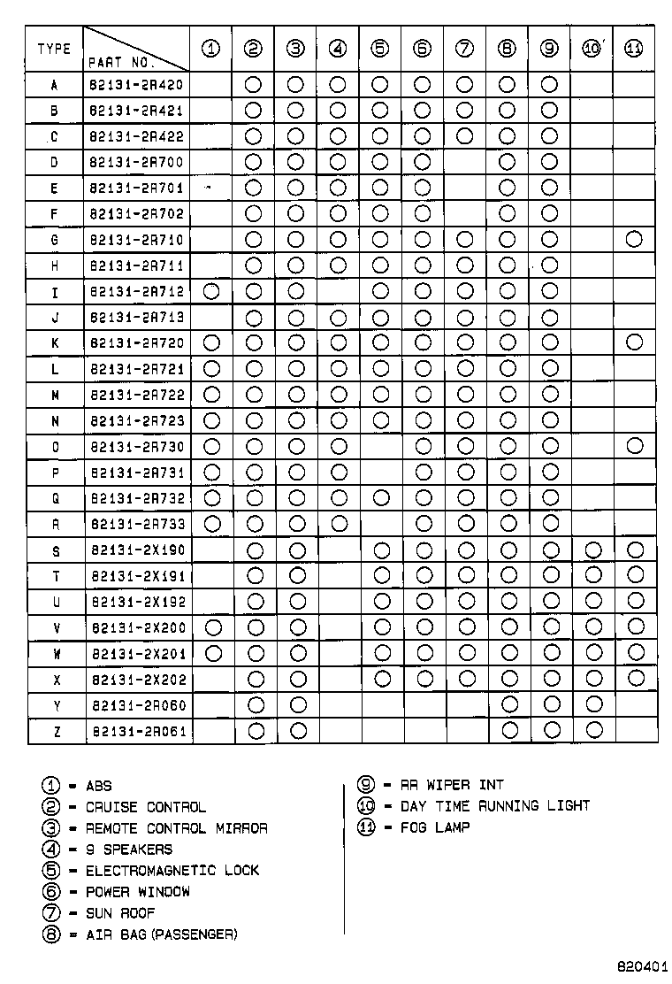 82151-28342 WIRE, FRONT DOOR, RH product image