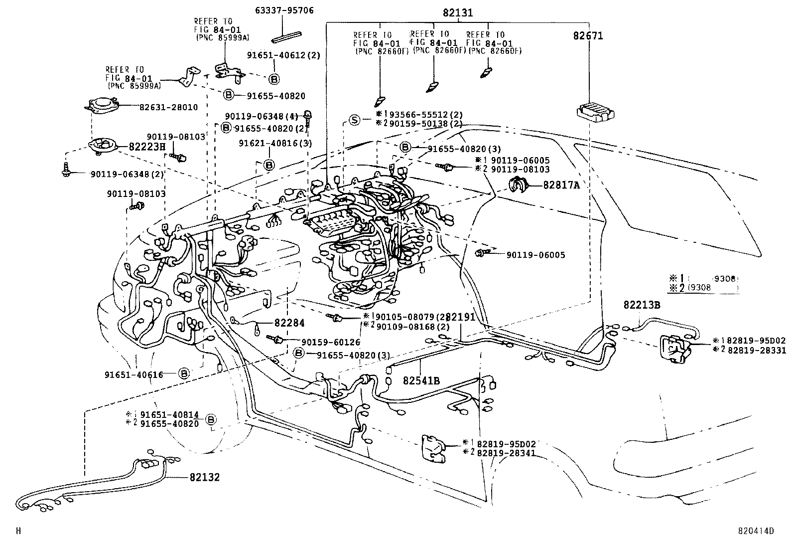 82124-28261 WIRE, ENGINE, NO.4 product image