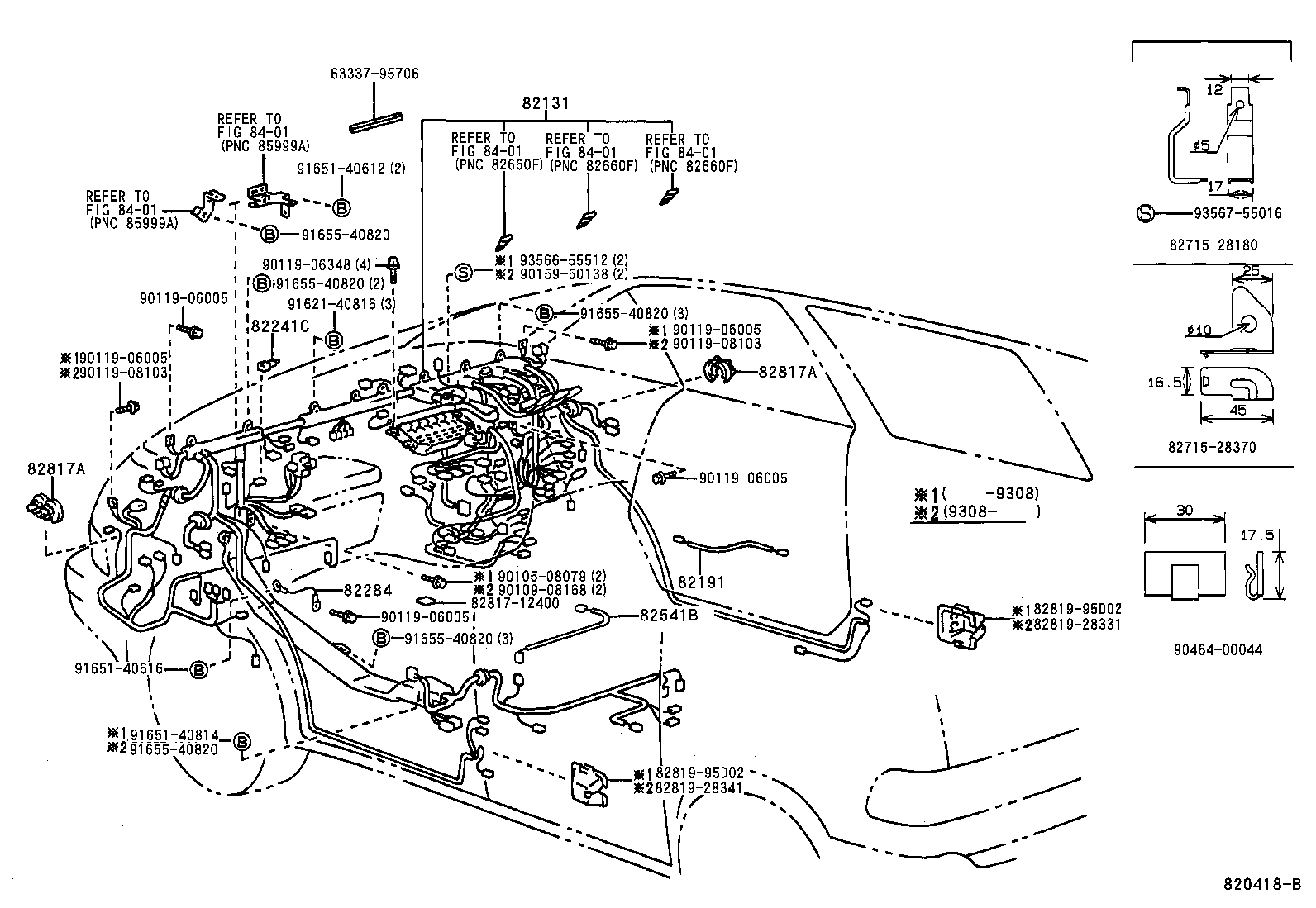 82817-28640 PROTECTOR, WIRING HARNESS, NO.2 product image