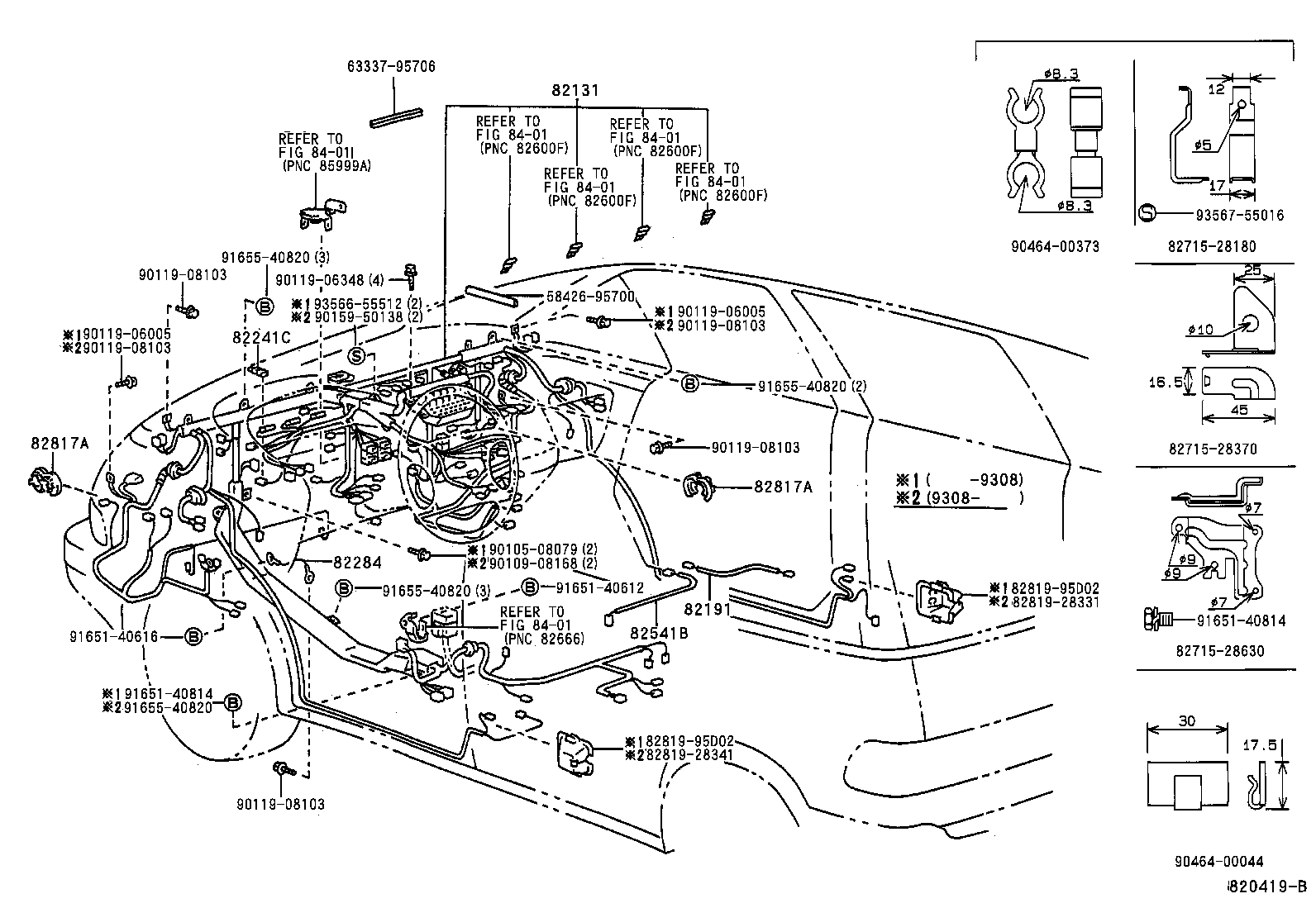 82817-28640 PROTECTOR, WIRING HARNESS, NO.2 product image