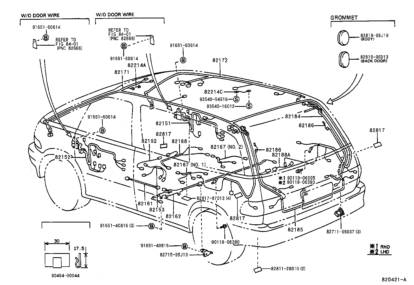 82817-28640 PROTECTOR, WIRING HARNESS, NO.2 product image