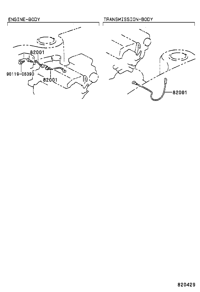 82152-02090 WIRE, FRONT DOOR, LH product image