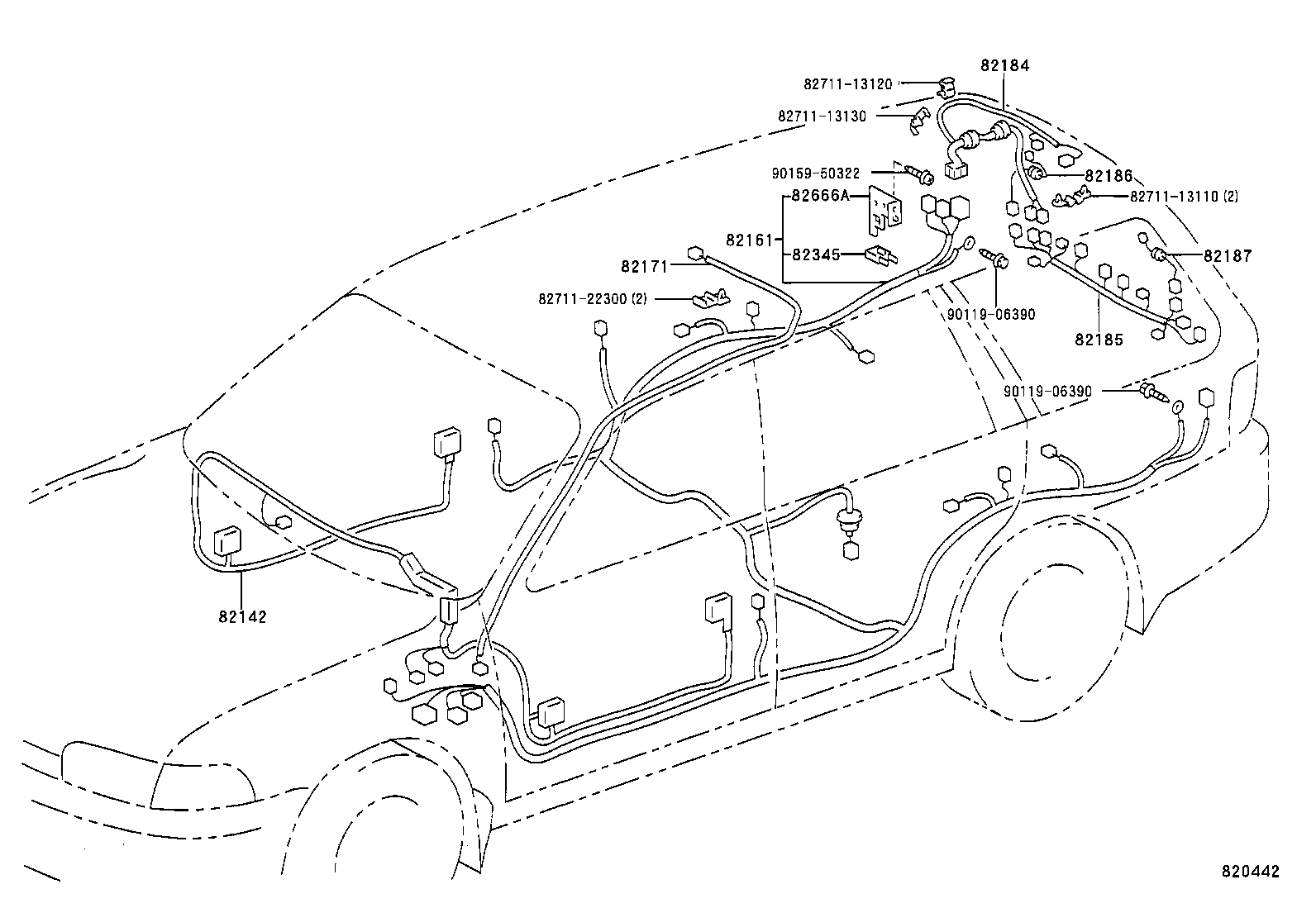 82817-1A070 PROTECTOR, WIRING HARNESS, NO.2 product image