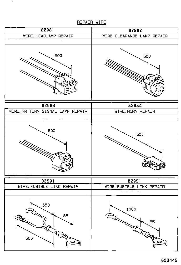 82219-12110 WIRE, SENSOR product image