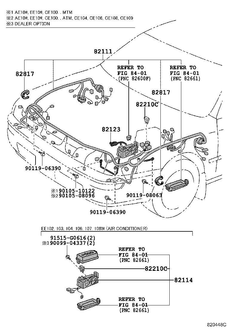 82121-13362 WIRE, ENGINE product image