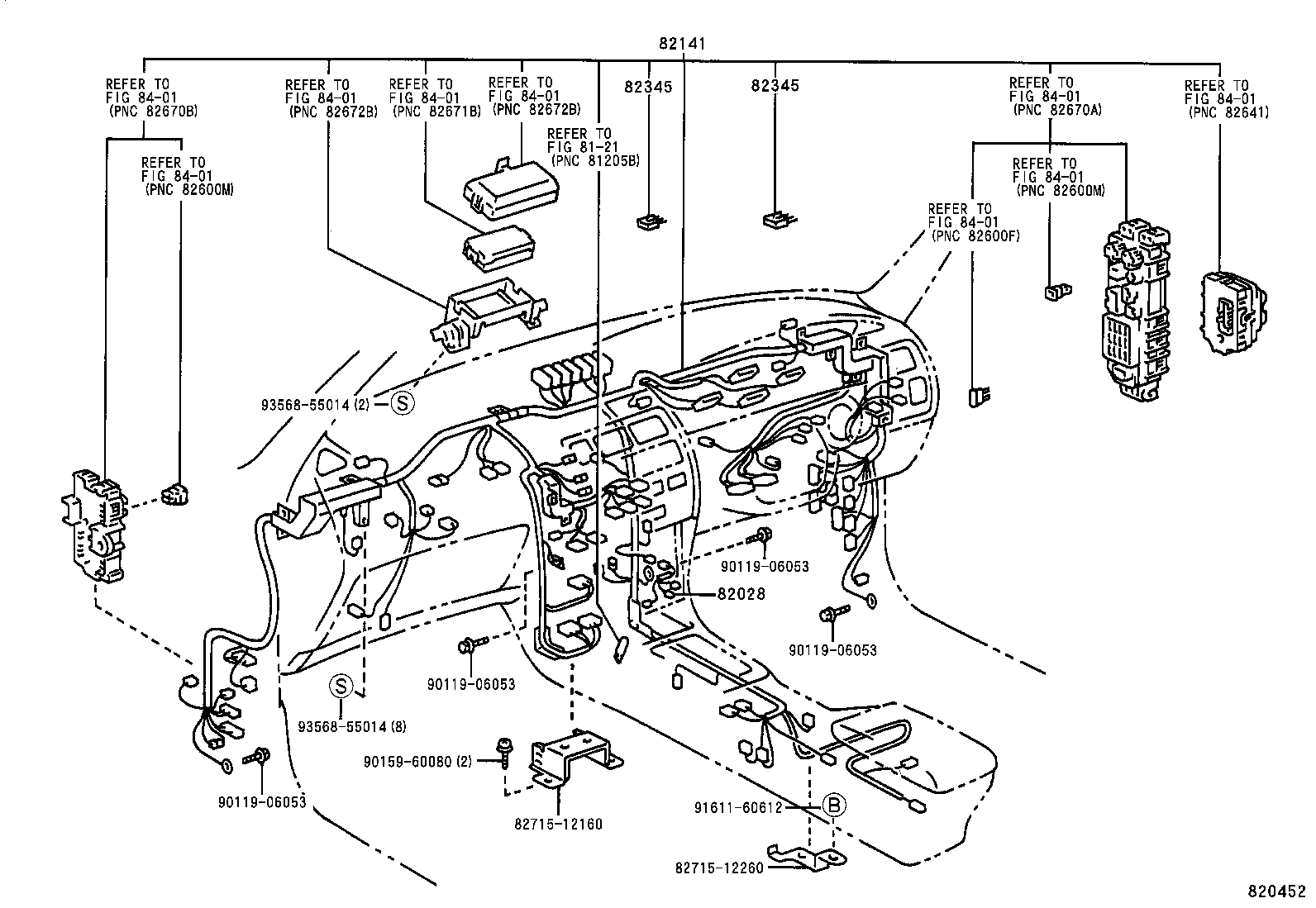 82011-12020 WIRING ASSY, BRAKE WARNING SYSTEM product image